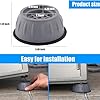 Anti Vibration Pad-Anti-vibration Pads For Washing Machine - 4 Pcs Shock Proof Feet For Washer ? Dryer, Great For Home, Laundry Room, Kitchen, Washer, Dryer, Table, Chair, Sofa, Bed (4 Units)