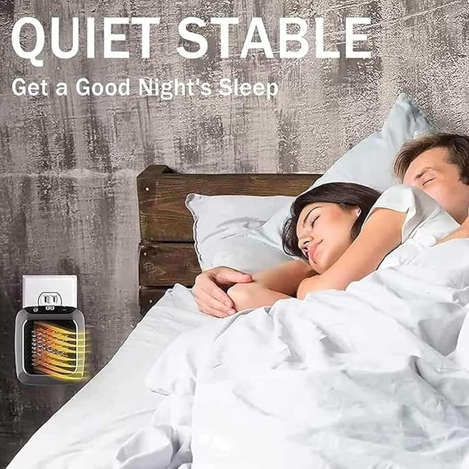 Portable Turbine Heater Wall-Mounted Electric Convector Heater ? Silent Infrared Fan Stove for Bathroom, Bedroom & Greenhouse | Energy-Saving Small Indoor Room Heater 220V (MULTI)